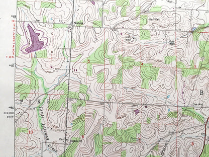 Antique Jelloway, Ohio 1961 US Geological Survey Topographic Map — Knox, Richland, Ashland County, Worthington, Hanover, Pike, Brown, OH
