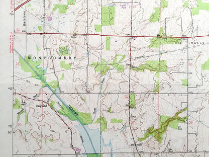 Antique Jeromesville, Ohio 1961 US Geological Survey Topographic Map — Ashland, Wayne County, Montgomery, Vermillion, Mohican, Chester, OH