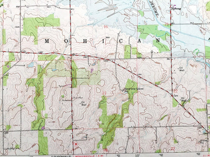 Antique Jeromesville, Ohio 1961 US Geological Survey Topographic Map — Ashland, Wayne County, Montgomery, Vermillion, Mohican, Chester, OH