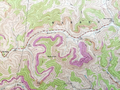 Antique Berlin, West Virginia 1961 US Geological Survey Topographic Map – Harrison, Lewis, Upshur County, Grant, Elk, Warren, Buckhannon, WV