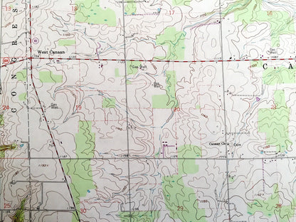 Antique Creston, Ohio 1961 US Geological Survey Topographic Map — Medina, Wayne County, Harrisville, Westfield, Congress, Canaan, Wayne, OH