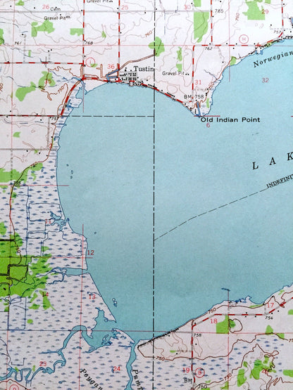 Antique Poy Sippi, Wisconsin 1961 US Geological Survey Topographic Map – Waushara, Winnebago County, Poysippi, Lake Poygan, Winneconne, WI