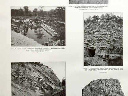 Antique Birmingham, Alabama 1904 US Geological Survey Illustrations – Bangor, Warrior, Seloca, Kimberley, Morris, Trussville, Remlap, AL