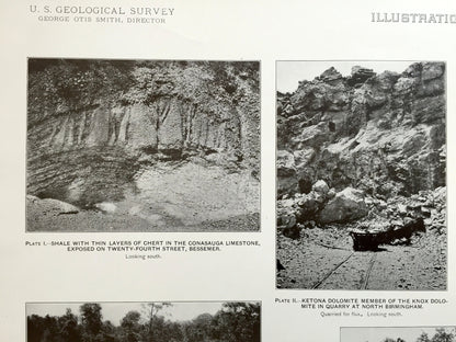 Antique Birmingham, Alabama 1904 US Geological Survey Illustrations – Bangor, Warrior, Seloca, Kimberley, Morris, Trussville, Remlap, AL