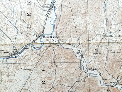 Antique Jay Peak, Vermont 1925 US Geological Survey Topographic Map – Berkshire, Richford, Montgomery, Lowell, Belvidere, Eden, Averys Gore