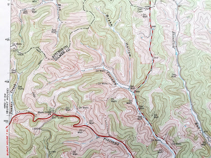 Antique Auburn, West Virginia 1964 US Geological Survey Topographic Map – Doddridge, Ritchie, Gilmer County, Union, Southwest, Cove, Troy WV
