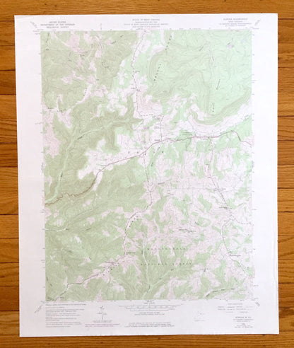 Antique Aurora, West Virginia 1959 US Geological Survey Topographic Map – Tucker, Preston County, Monongahela National Forest, Amboy, WV