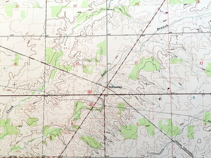 Antique Bloomville, Ohio 1960 US Geological Survey Topographic Map — Seneca County, Republic, Clinton, Scipio, Eden, Bloom, Swander, OH