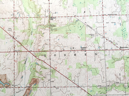 Antique Damascus, Ohio 1966 US Geological Survey Topographic Map — Mahoning, Columbiana County, Berlin, Ellsworth, Smith, Goshen, Butler, OH