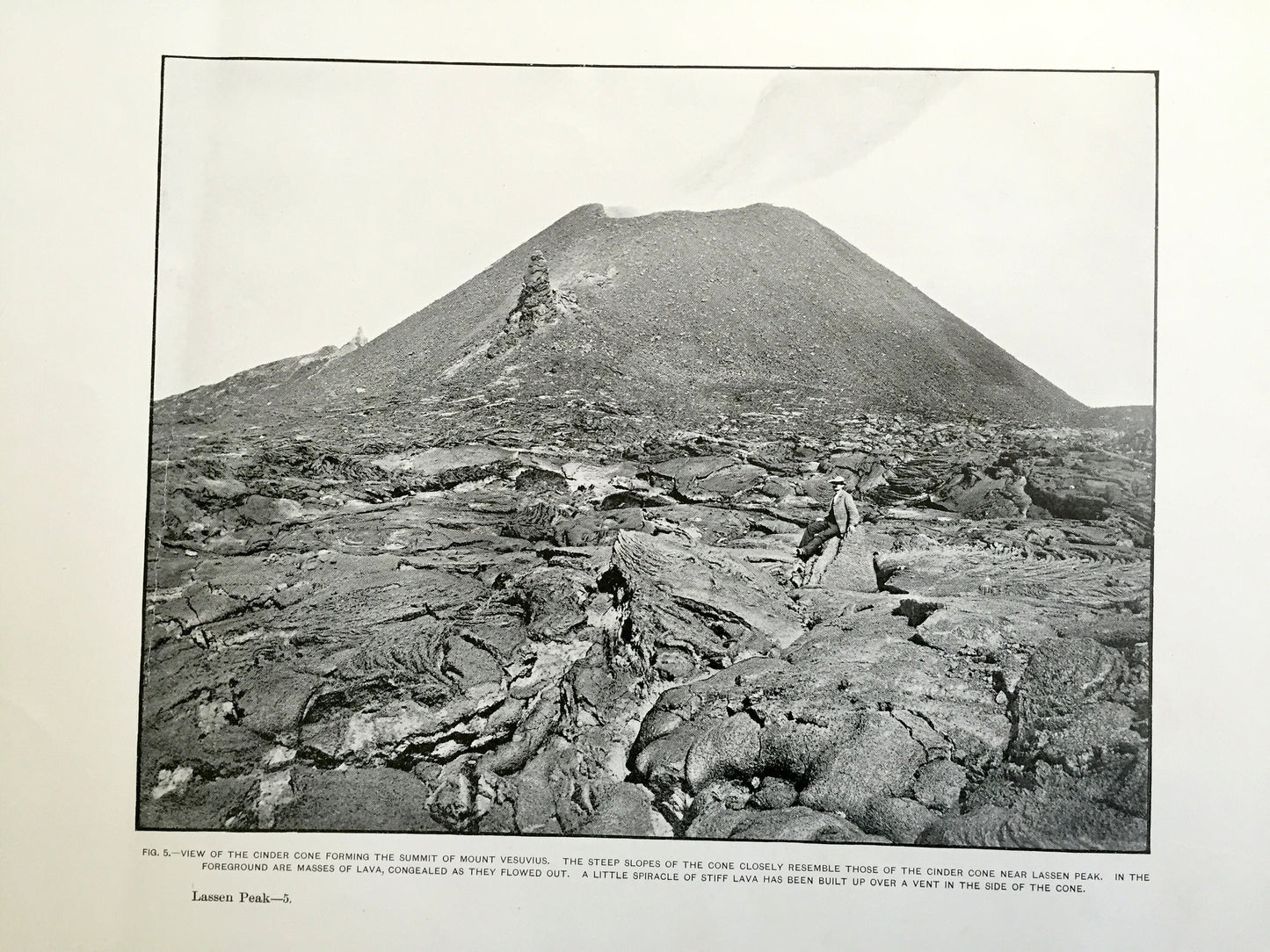 Antique Lassen Peak, California 1882 Volcanic Activity Illustrations – US Geological Survey – Shasta, Tehama County, Lassen Forest, CA