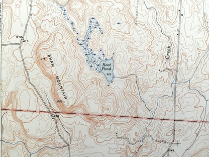 Antique Benson, Vermont 1948 US Geological Survey Topographic Map – Rutland County, West Haven, Fair Haven, Lake Champlain, Putnam, VT