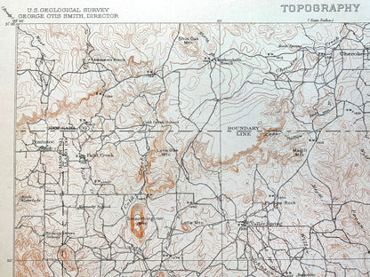 Antique Llano, Texas 1911 US Geological Survey Topographic Map –  San Saba, Mason County, Cherokee, Pontotoc, Taylorsville, Lone Grove TX