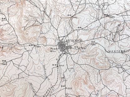 Antique Burnet, Texas 1909 US Geological Survey Topographic Map –  San Saba, Llano, Williamson, Travis County, Marble Falls, Kingsland, TX