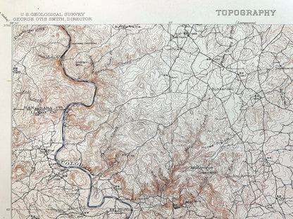 Antique Burnet, Texas 1909 US Geological Survey Topographic Map –  San Saba, Llano, Williamson, Travis County, Marble Falls, Kingsland, TX