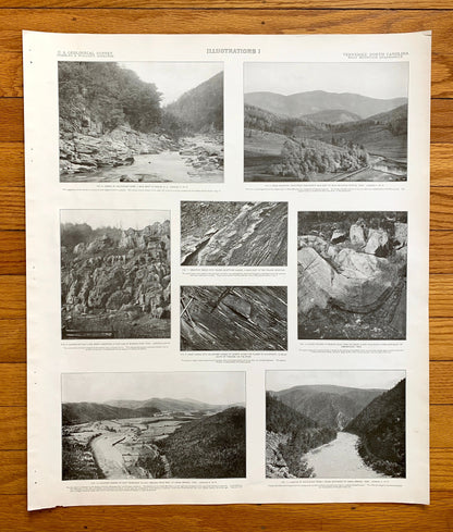 Antique Roan Mountain, Tennessee 1907 Rock Formation Photographs Illustrations – US Geological Survey –  Elizabethton, Johnson City, TN