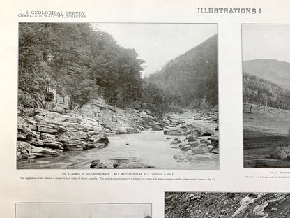 Antique Roan Mountain, Tennessee 1907 Rock Formation Photographs Illustrations – US Geological Survey –  Elizabethton, Johnson City, TN