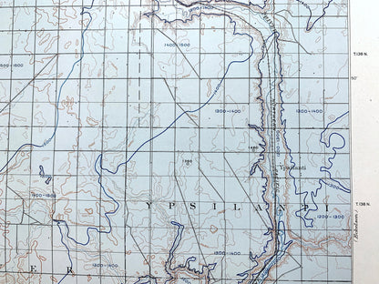 Antique Jamestown, North Dakota 1909 US Geological Survey Topographic Map – Stutsman, Lamoure County, Atwill, Alfred, Adrian, Sharlow ND