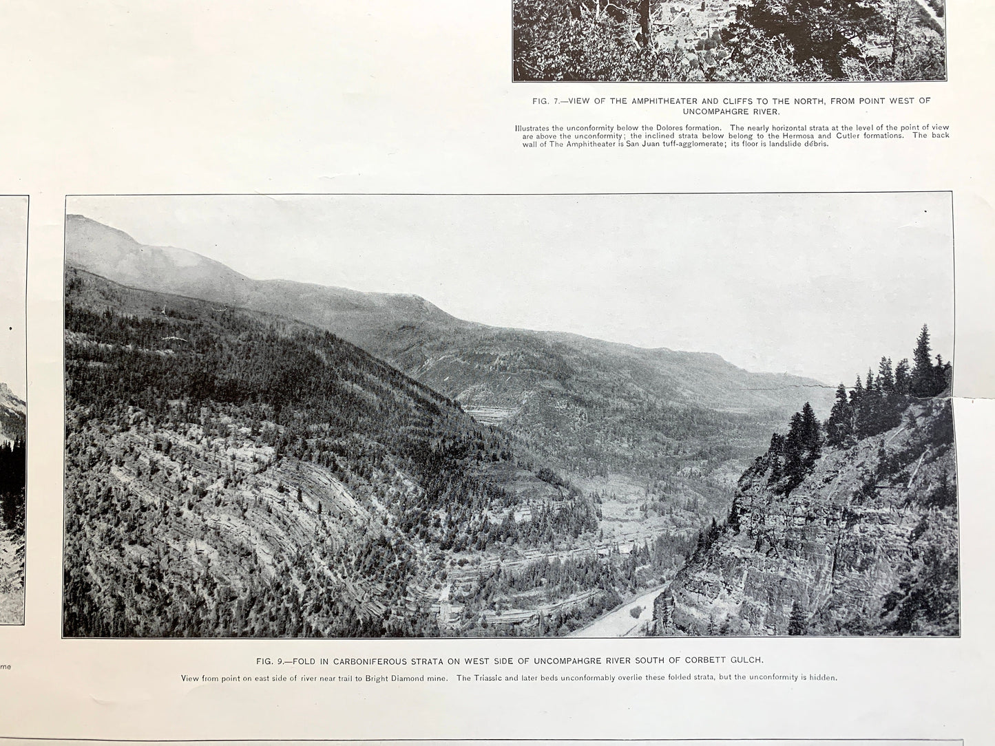 Antique Ouray, Colorado 1907 Rock Formation Photographs – US Geological Survey –  Uncompahgre National Forest, Gunnison, Hinsdale County, CO