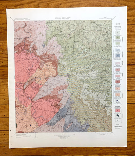 Antique Burnet, Texas 1911 US Geological Survey Topographic Map –  San Saba, Llano, Williamson, Travis County, Marble Falls, Kingsland, TX