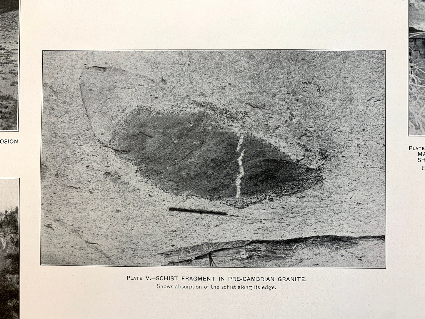Antique 1911 Burnet, Texas Rock Formation Photographs – US Geological Survey – San Saba, Llano, Williamson, Travis County, Marble Falls TX