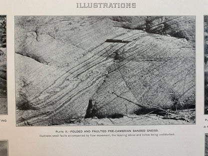 Antique 1911 Burnet, Texas Rock Formation Photographs – US Geological Survey – San Saba, Llano, Williamson, Travis County, Marble Falls TX