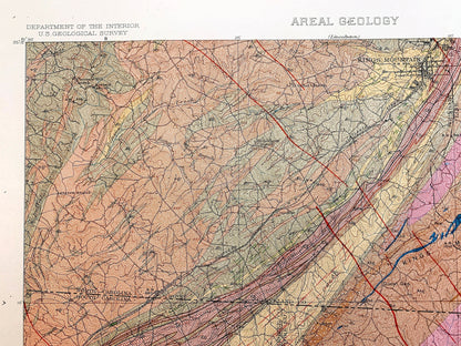 Antique Kings Mountain, North Carolina 1931 US Geological Survey Topographic Map – Kings Creek, Cherokee, Cleveland, York County, NC SC
