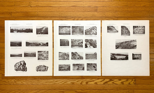 Antique 1945 Huntingdon and Hollidaysburg, Pennsylvania Rock Formation Photographs – US Geological Survey – Walker, Smithfield, Juniata, PA