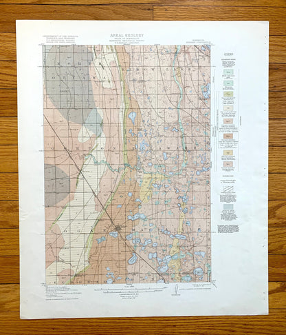 Antique Herman, Minnesota 1912 US Geological Survey Topographic Map – Eldorado, Donnelly, Roseville, Logan, Grant County, Stevens County, MN