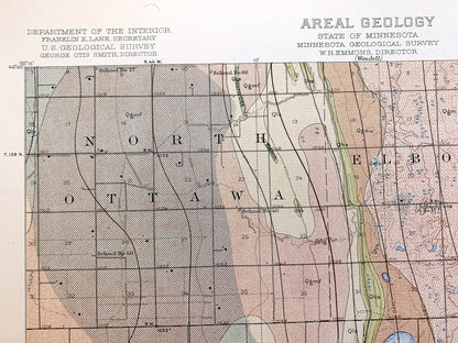 Antique Herman, Minnesota 1912 US Geological Survey Topographic Map – Eldorado, Donnelly, Roseville, Logan, Grant County, Stevens County, MN