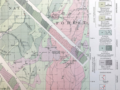 Antique Riddle, Oregon 1923 US Geological Survey Topographic Map – Douglas County, Winona, Merlin, Greenback, Perdue, Hugo, Forest Queen, OR
