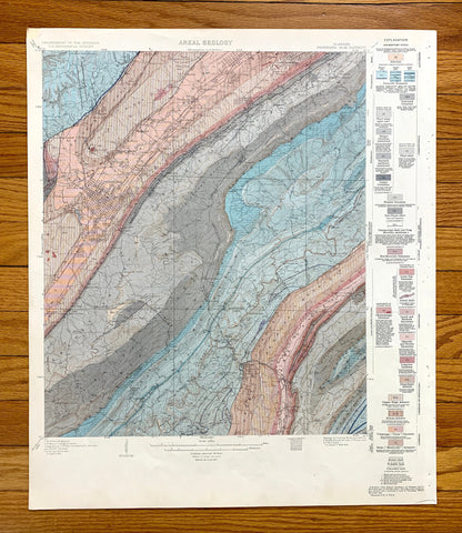 Antique Bessemer, Alabama 1927 US Geological Survey Topographic Map – Birmingham, Cleveland, Brighton, Helena, Jefferson, Shelby County, AL
