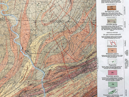 Antique Gaffney, South Carolina 1931 US Geological Survey Topographic Map – Blacksburg, Cherokee Falls, Cherokee, Cleveland County, NC SC
