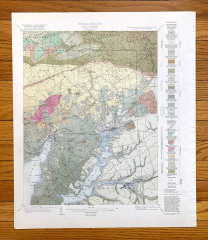 Antique Elkton, Maryland 1920 US Geological Survey Topographic Map – Northeast, Chesapeake City, New Castle, Chester, Cecil, County, DE PA