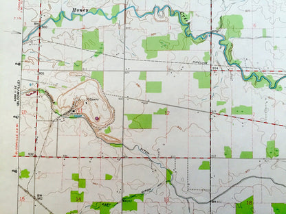 Antique Attica, Ohio 1960 US Geological Survey Topographic Map – Seneca County, Scipio, Reed, Bloom, Venice, Siam, Caroline, St Stephens, OH