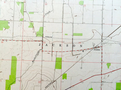 Antique Bascom, Ohio 1960 US Geological Survey Topographic Map — Seneca County, Jackson, Liberty, Loudon, Hopewell, Kansas, Amsden, Iler, OH
