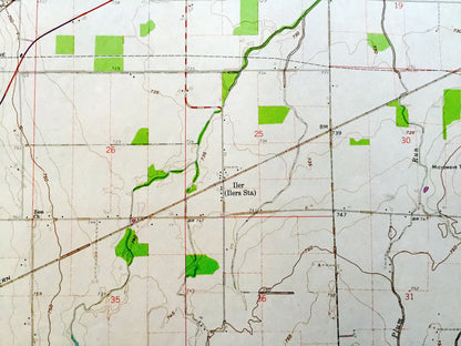 Antique Bascom, Ohio 1960 US Geological Survey Topographic Map — Seneca County, Jackson, Liberty, Loudon, Hopewell, Kansas, Amsden, Iler, OH