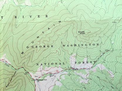 Antique Lost City, West Virginia 1966 US Geological Survey Topographic Map – Hardy County, Lost River, South Fork, WV, Shenandoah County, VA