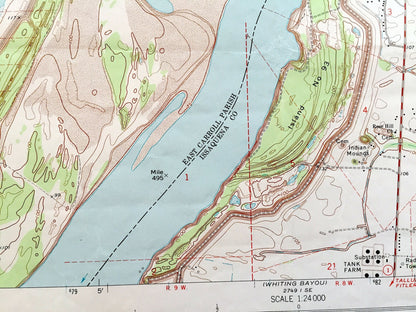 Antique Mayersville, Mississippi 1970 US Geological Survey Topographic Map — Issaquena County, Cottonwood, MS, East Carroll Parish, Addie LA