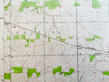 Antique Attica, Ohio 1960 US Geological Survey Topographic Map – Seneca County, Scipio, Reed, Bloom, Venice, Siam, Caroline, St Stephens, OH