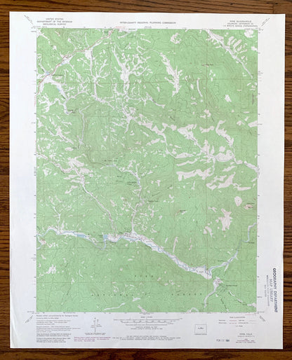 Antique Pine, Colorado 1965 US Geological Survey Topographic Map – Jefferson County, Glenelk, Ferndale, Riverview, Buffalo Creek, CO